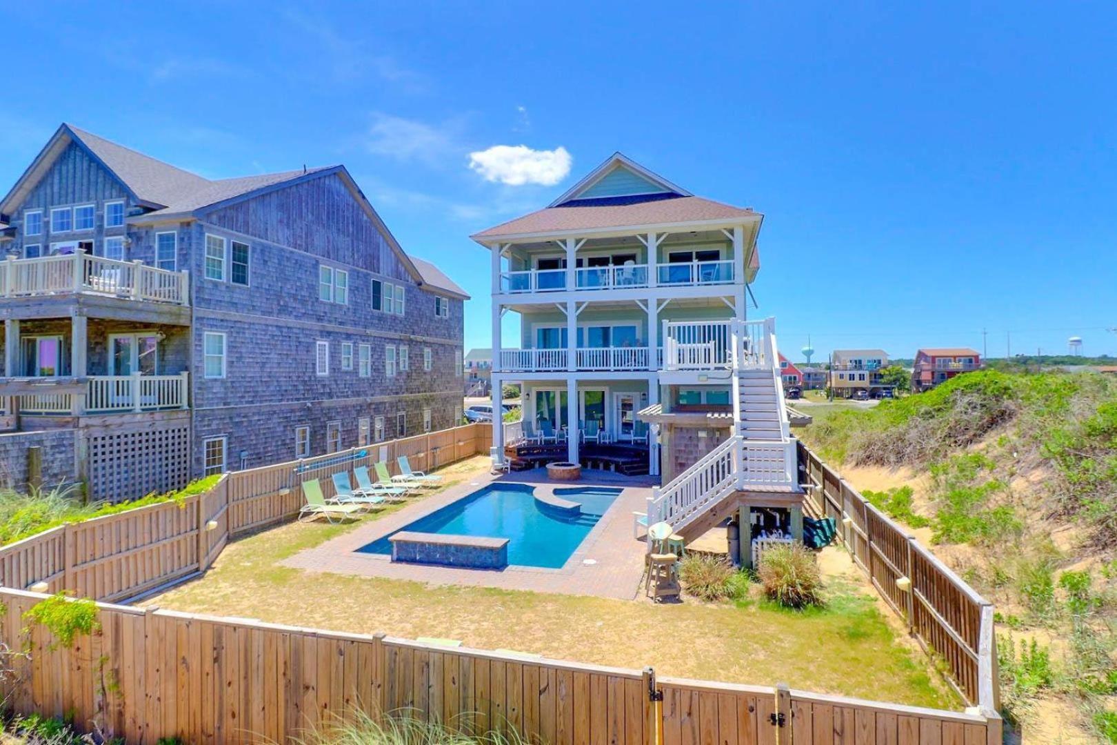 Villa 6007 Happy Sol Oceanfront Heatable Pool à Nags Head Extérieur photo