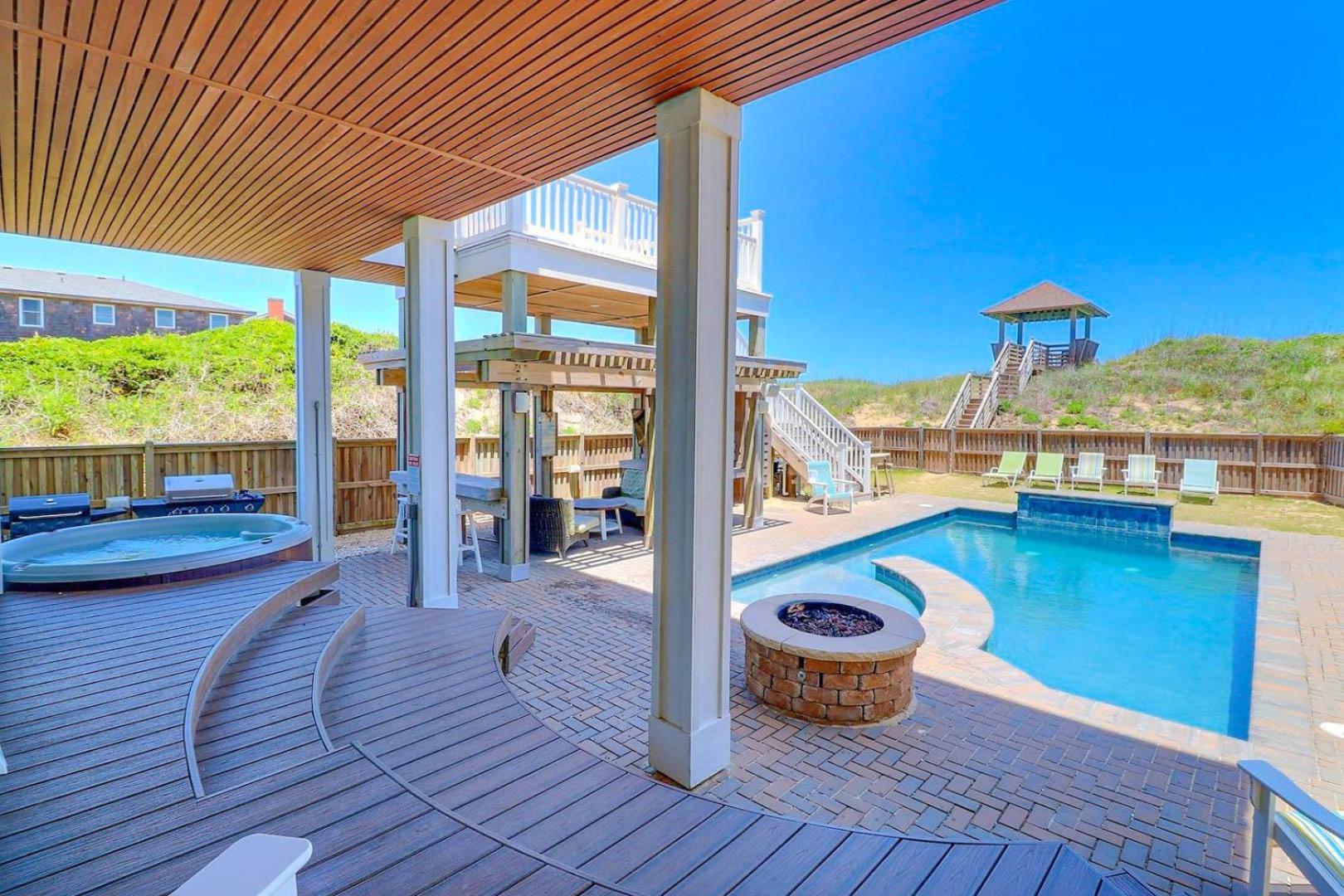 Villa 6007 Happy Sol Oceanfront Heatable Pool à Nags Head Extérieur photo