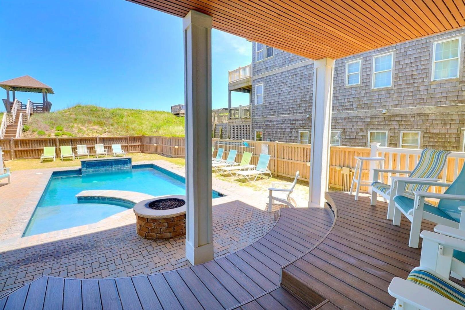 Villa 6007 Happy Sol Oceanfront Heatable Pool à Nags Head Extérieur photo